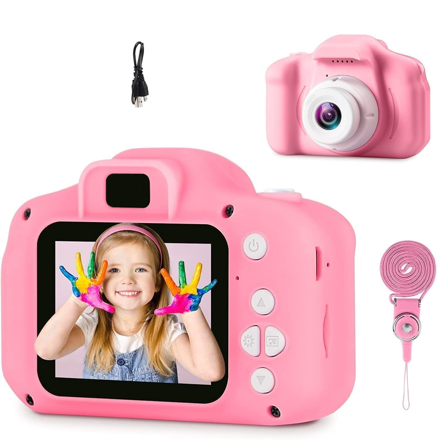 PN AVAN Kids Camera for Girls Boys, Kids Selfie Camera Toy 13MP 1080P HD Digital Video Camera for Toddler, Christmas Birthday Gifts for 4+ to 15 Years Old Children (Pink) (B0D51GQFZM) Amazon Price History, Amazon Price Tracker