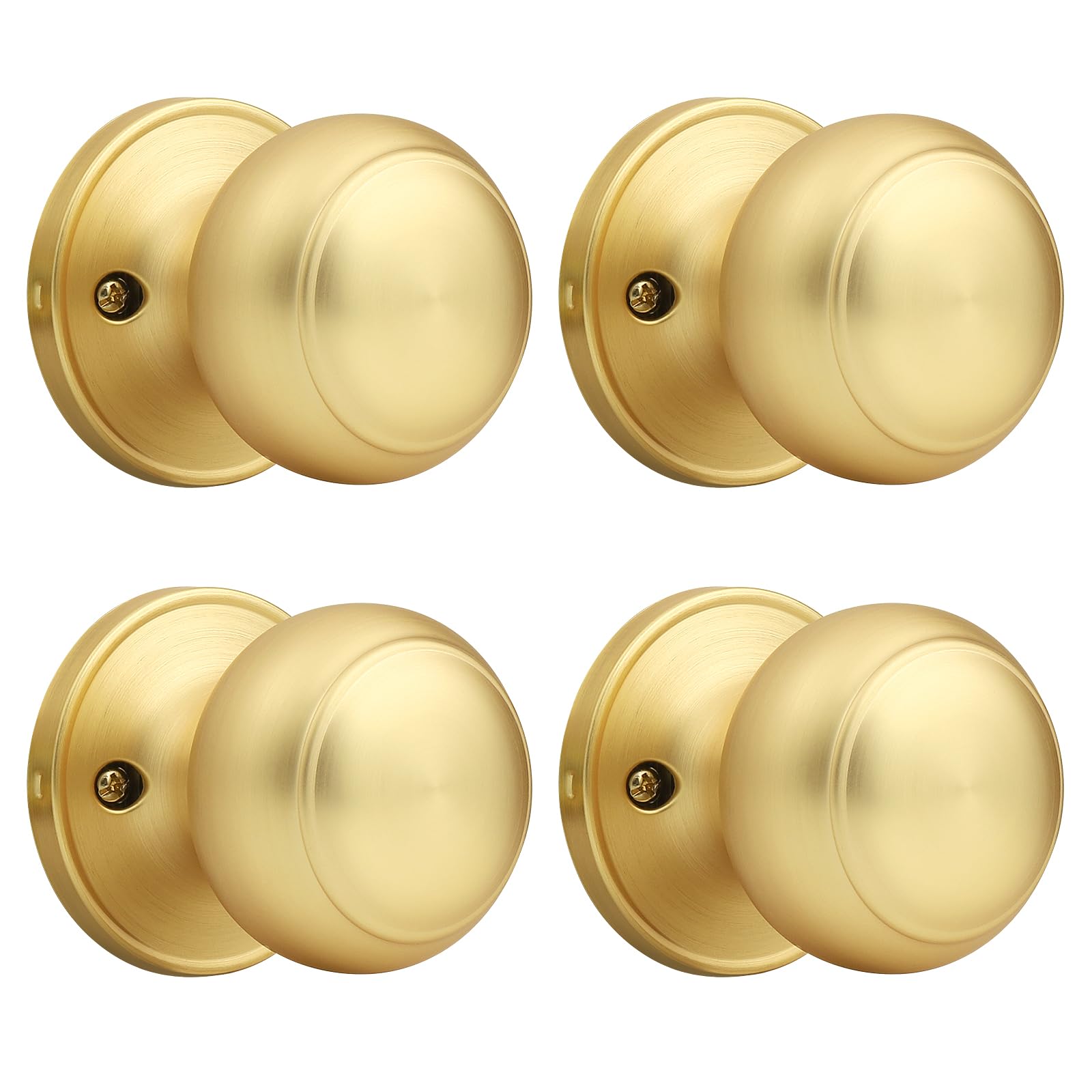 Brushed Nickel Dummy Door Knobs - 2 Pack -29