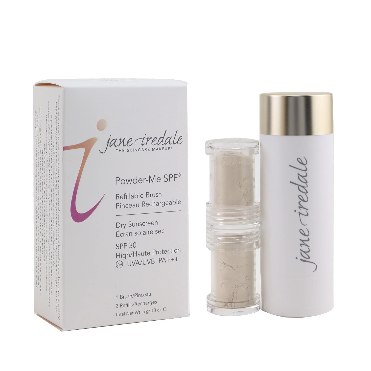 JANE IREDALE - Pinceau SPF Powder-Me - Translucide