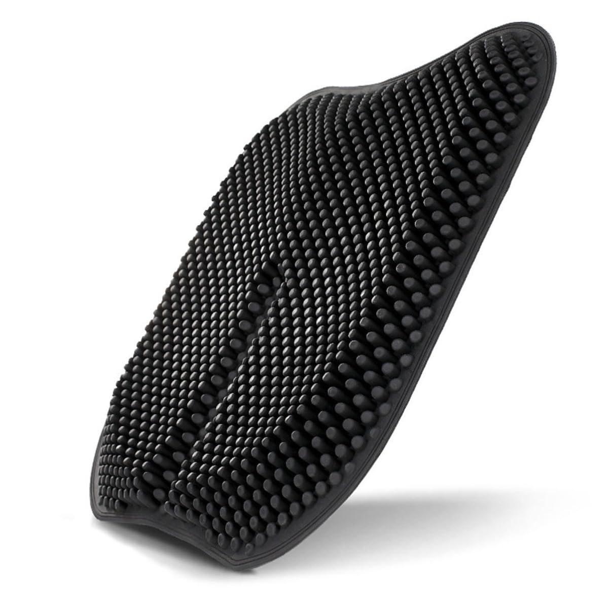 Cojín de Masaje de Silicona Negro para Asiento de Coche, Transpirable y Cómodo, Adecuado para Hombre y Mujer en Viajes Largos