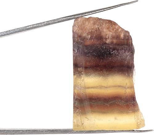 Miniatura 2 de GEMHUB Piedra preciosa de fluorita bicolor suelta de cristal curativo natural áspero de 125.45 quilates certificada de piedra mineral de roca cruda