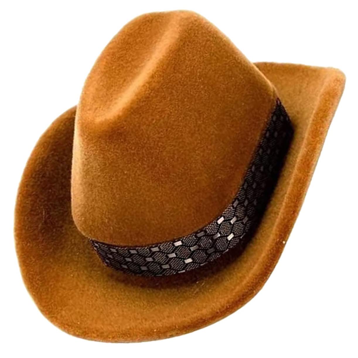 Caixa de anel de chapéu de cowboy, decoração de joias, presentes