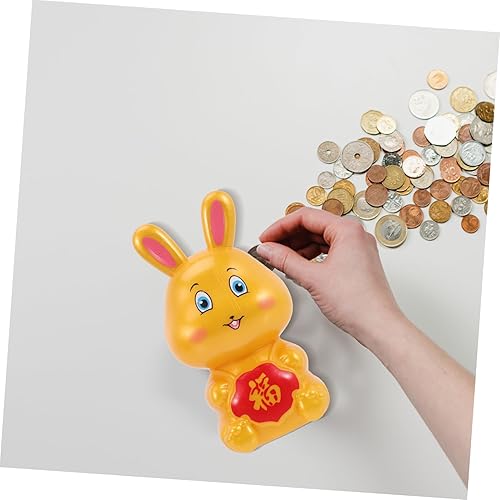 Miniatura 5 de NOLITOY 4 Pcs Plastic Piggy Banks for Children Rabbit Coin Bank Feng Shui Rabbit Figurine Piggy Bank for Girls Bunny Ornament Cute Piggy Bank Lucky