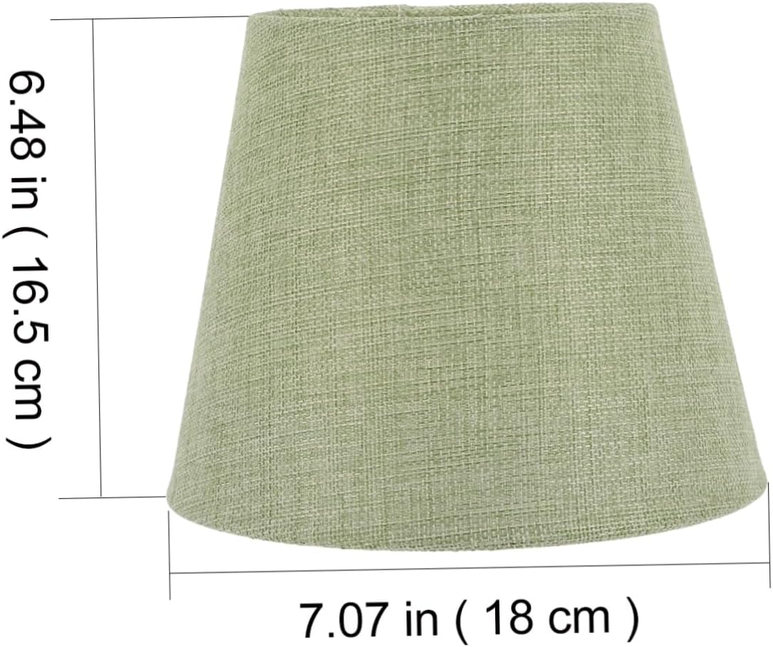 HEMOTON 2pcs Nordic Style Fabric Lamp Shade for Table Lamps Drum Design Durable Dustproof Light Cover Decoration Space-saving Portable