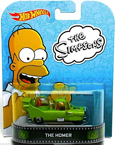 Hot Wheels The Homer CAR Retro Entertainment Series The Simpsons - Modelo de coche de juguete coleccionable de metal fundido a presión a escala 1:64
