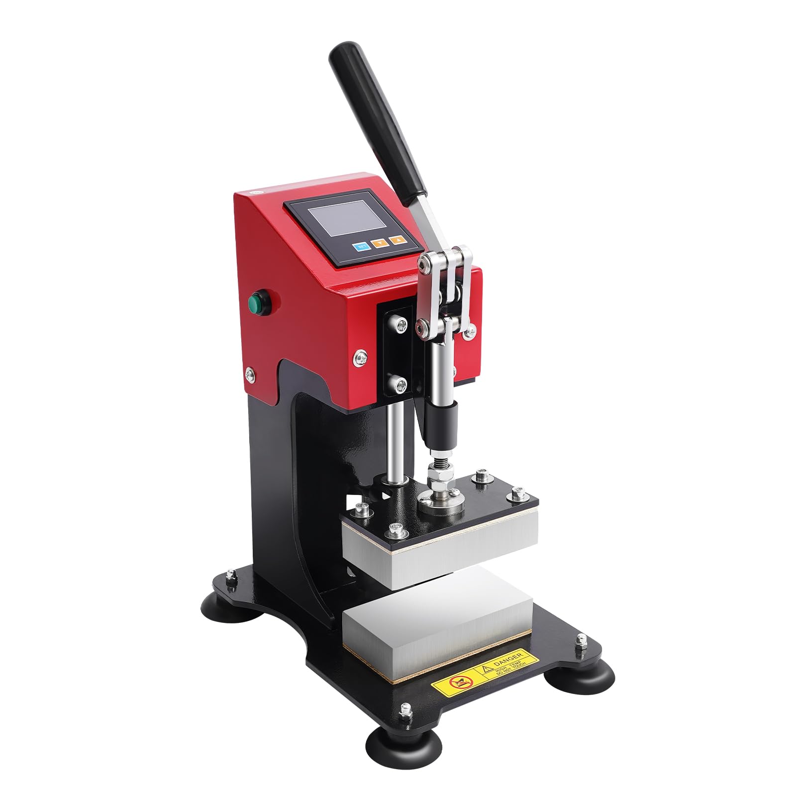 700W Manual Heat Press Machine 2.36 * 4.72 Inch with LCD Digital, T-Shirt &amp; Hat Press with Adjustable Temperature 0-400°F, Heat Transfer Machine for Clothing, Bags, Mugs DIY Printing