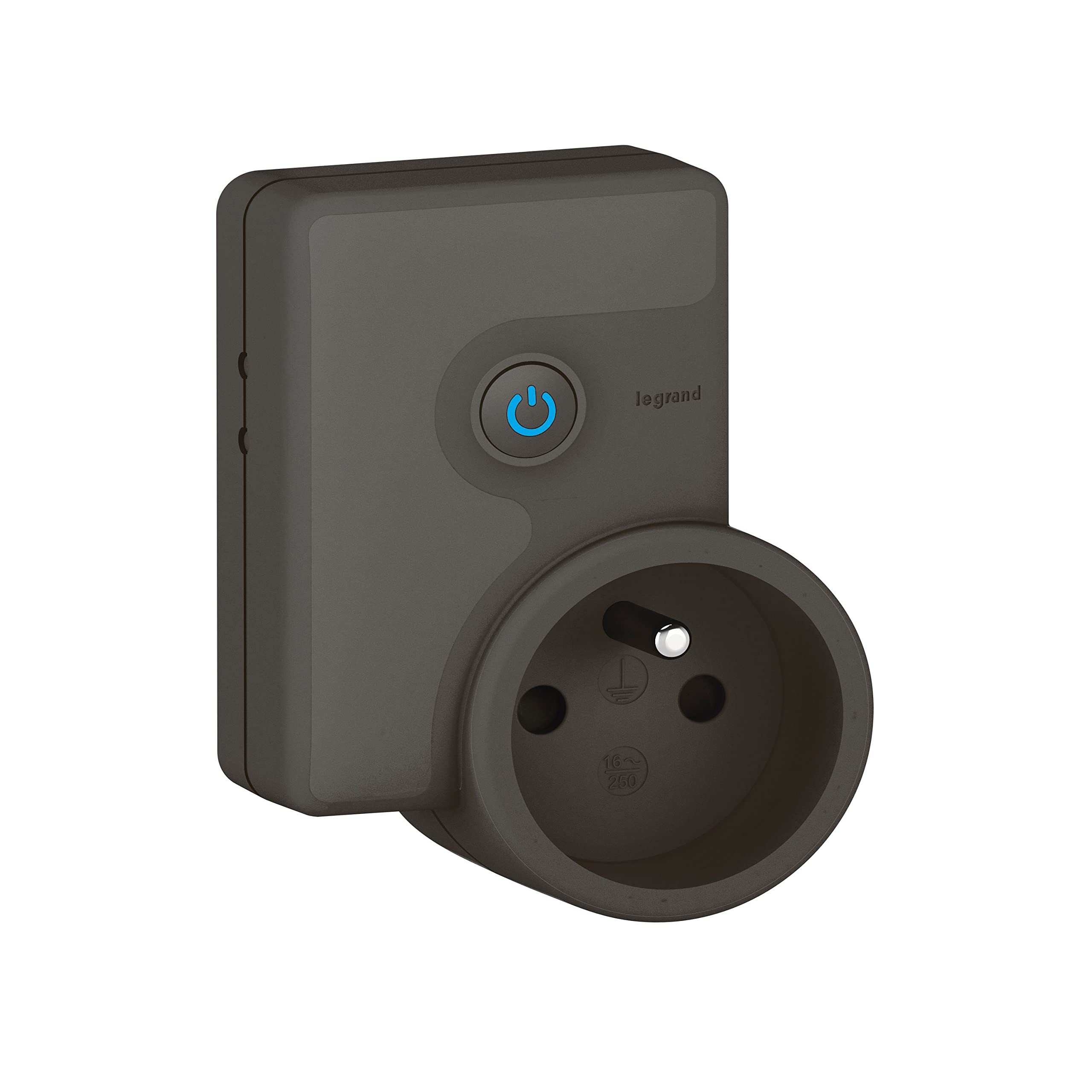 Prise Mobile Connectée 16A, 3680W à Enficher dans Prise de Terre (Fonction Mesure, Suivi Consommation, Envoi de Notifications) - Finition Graphite - 199141 - Legrand