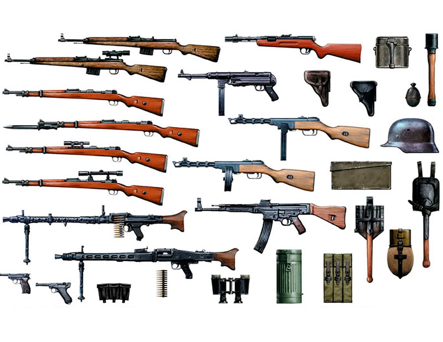 WW2ドイツ軍 実物装備セット Amazon | マスターボックス 1/35 第二次世界大戦 ドイツ軍 小