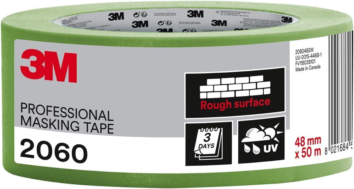 Nastro Di Mascheratura Blu 3M Scotch - 9 Rotoli Da 24mm X 50m Per Pittura, Facile Da Rimuovere Senza Residui