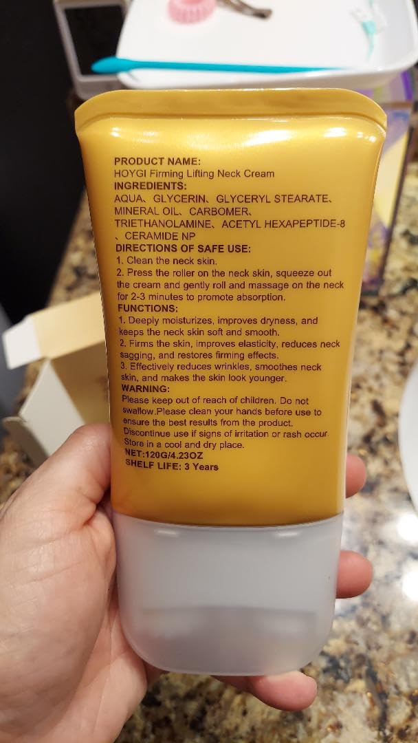 YKJHCSL AH-8 Firming Neck Cream, Neck Firming Cream for Crepey Skin Body Care Comfort, Anti-Aging Moisturizer for Neck and Chest, Skin Tightening Lotion, Tighten And Lift Neck Cream