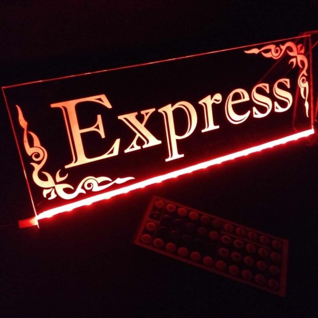 光るLEDアクリルプレート「エクスプレス②」