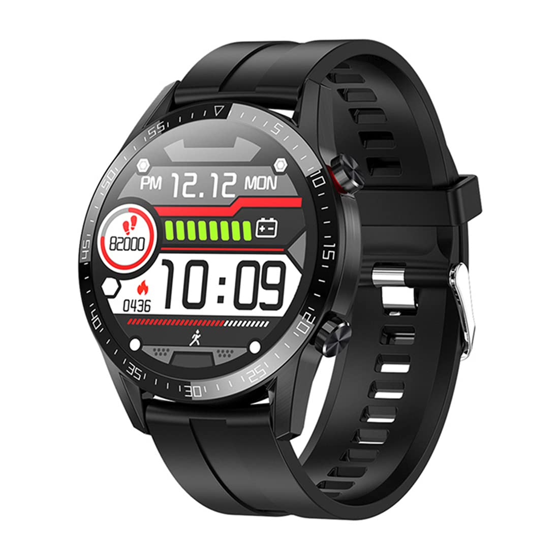 Inteligentny zegarek, zegarki z systemem Android i iOS 1,3 cala, ekran dotykowy, fitness, sport, IP68, wodoodporny, pulsometr, monitorowanie snu, stoper, krokomierz, monitor aktywności, dla
