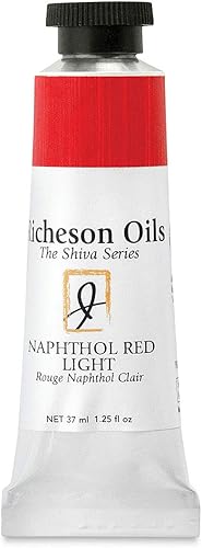 Jack Richeson Colores al óleo para artistas, 1.3 fl oz, luz roja naftol