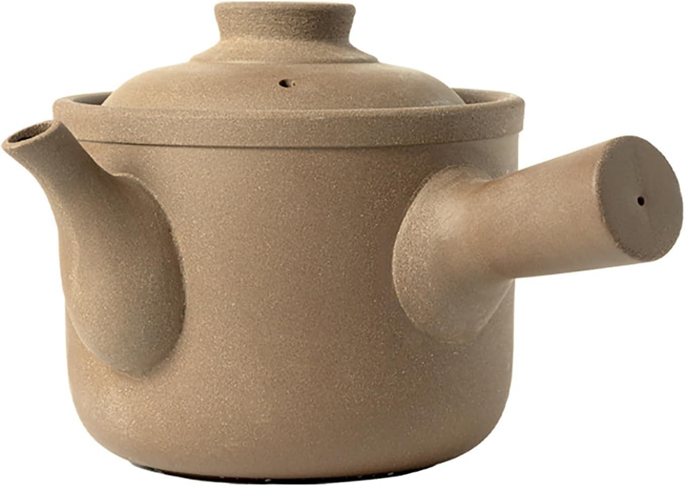 Pentola Cinese in Terracotta Non Smaltata - Casseruola in Ceramica di Terracotta Naturale con Coperchio, Ideale per Cucinare Zuppe, Cuocere al Forno E Bollire - Pentola 5000ML