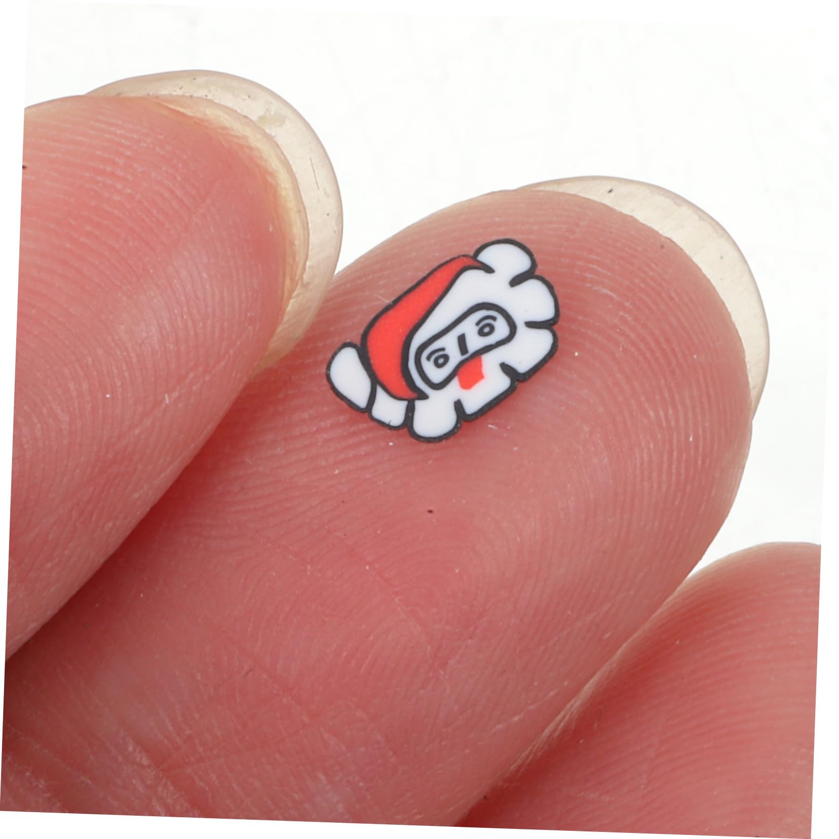 2 Boîtes Boîtes Décorations Ongles Pâte Polymère de Noël Accessoires DIY Compartiments Décoration Ongles Festive Hivernale