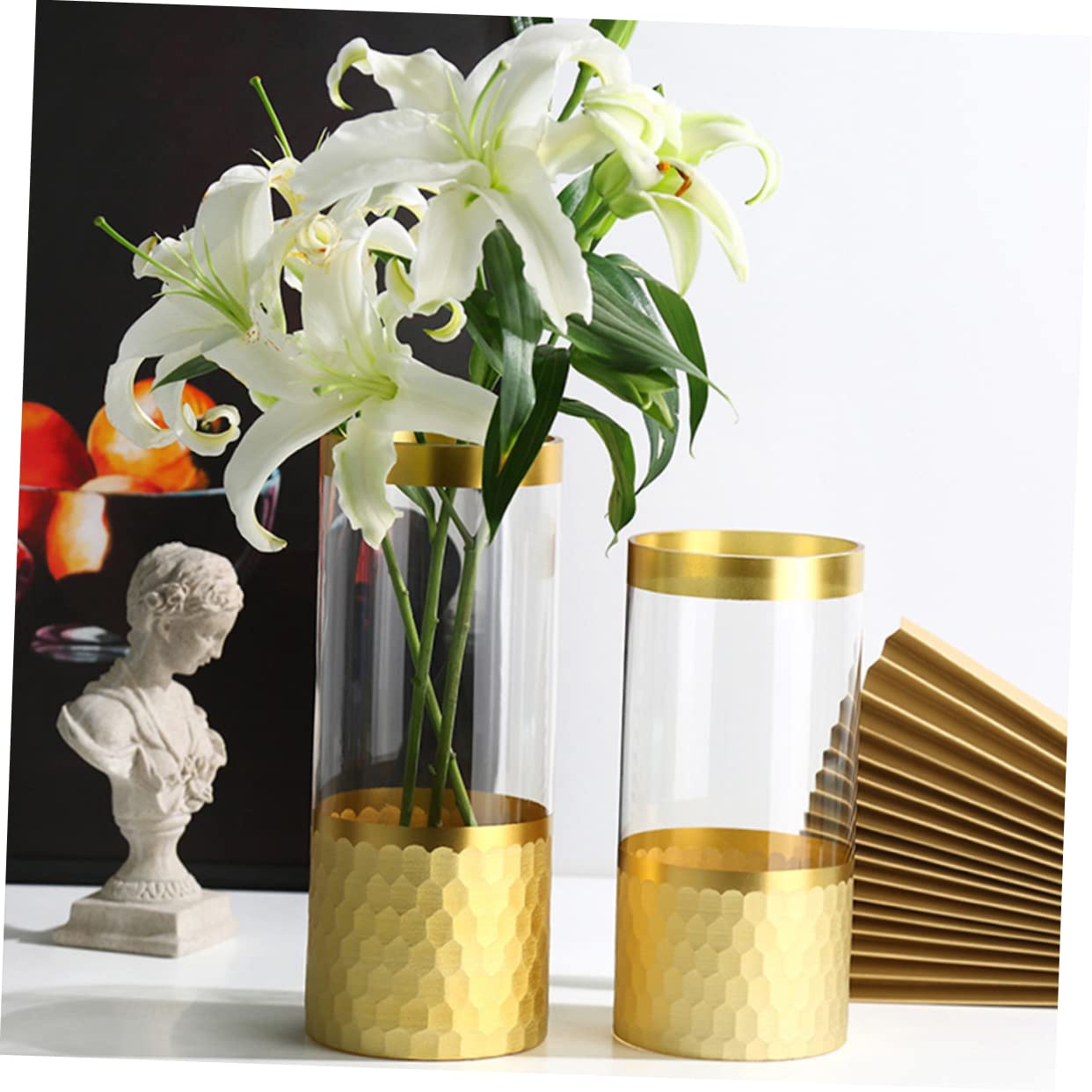 Vase Transparent en Verre pour Culture Hydroponique, Modèle 1 Pièce