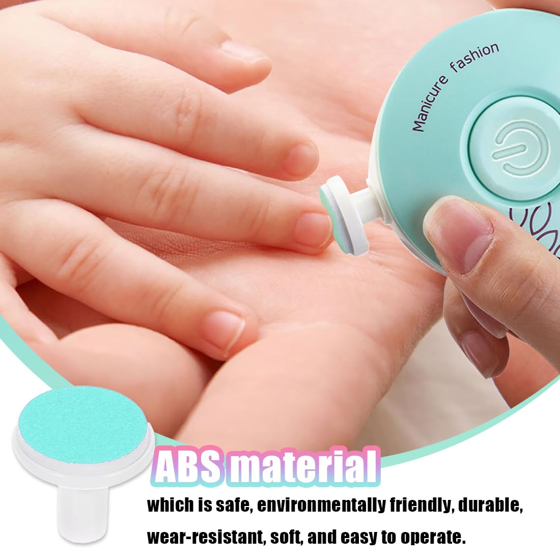 WeddHuis 6PCSTampons de Remplacement pour Lime à Ongles ÉlectriqueTondeuse à Ongles de Remplacement Bébé Lime À Ongles Tampons Accessoires de Remplacement de Lime à Ongles Électrique lime a ongle