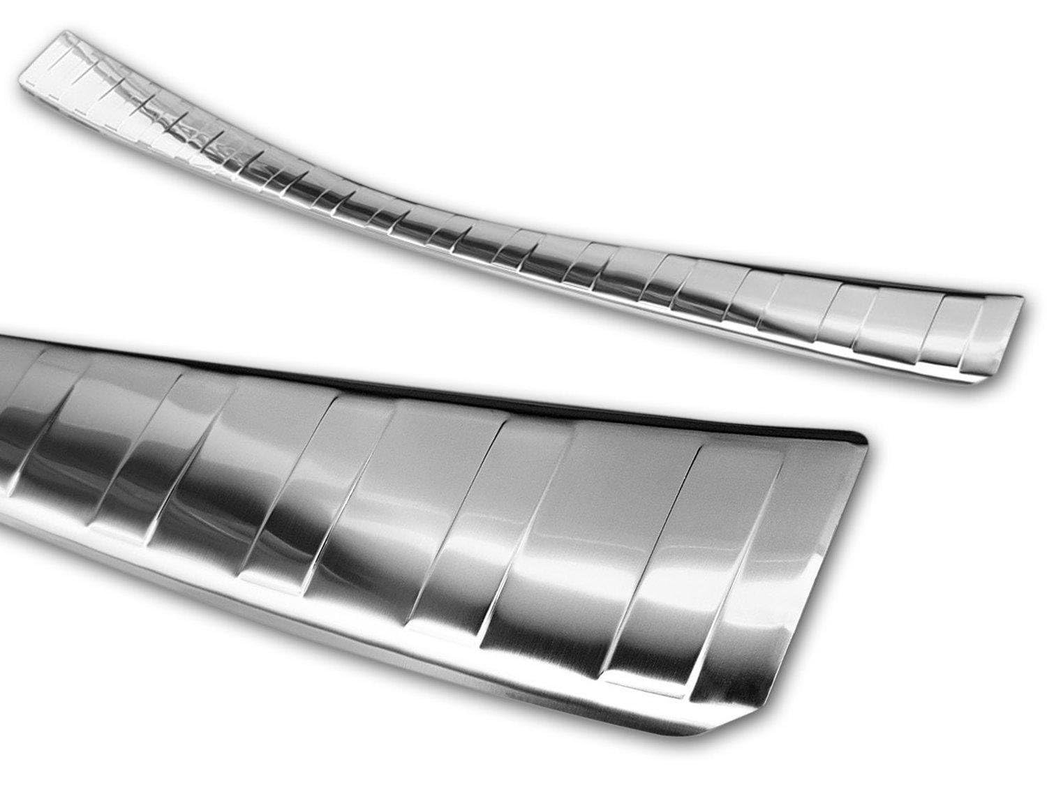 AVISA | Compatible avec Toyota Corolla Break 2019+ | Protection de Pare-Chocs Arrière ; Acier Inoxydable, Brossé, Argenté ; Protection de Seuil de Coffre pour Protéger Votre Voiture des Rayures