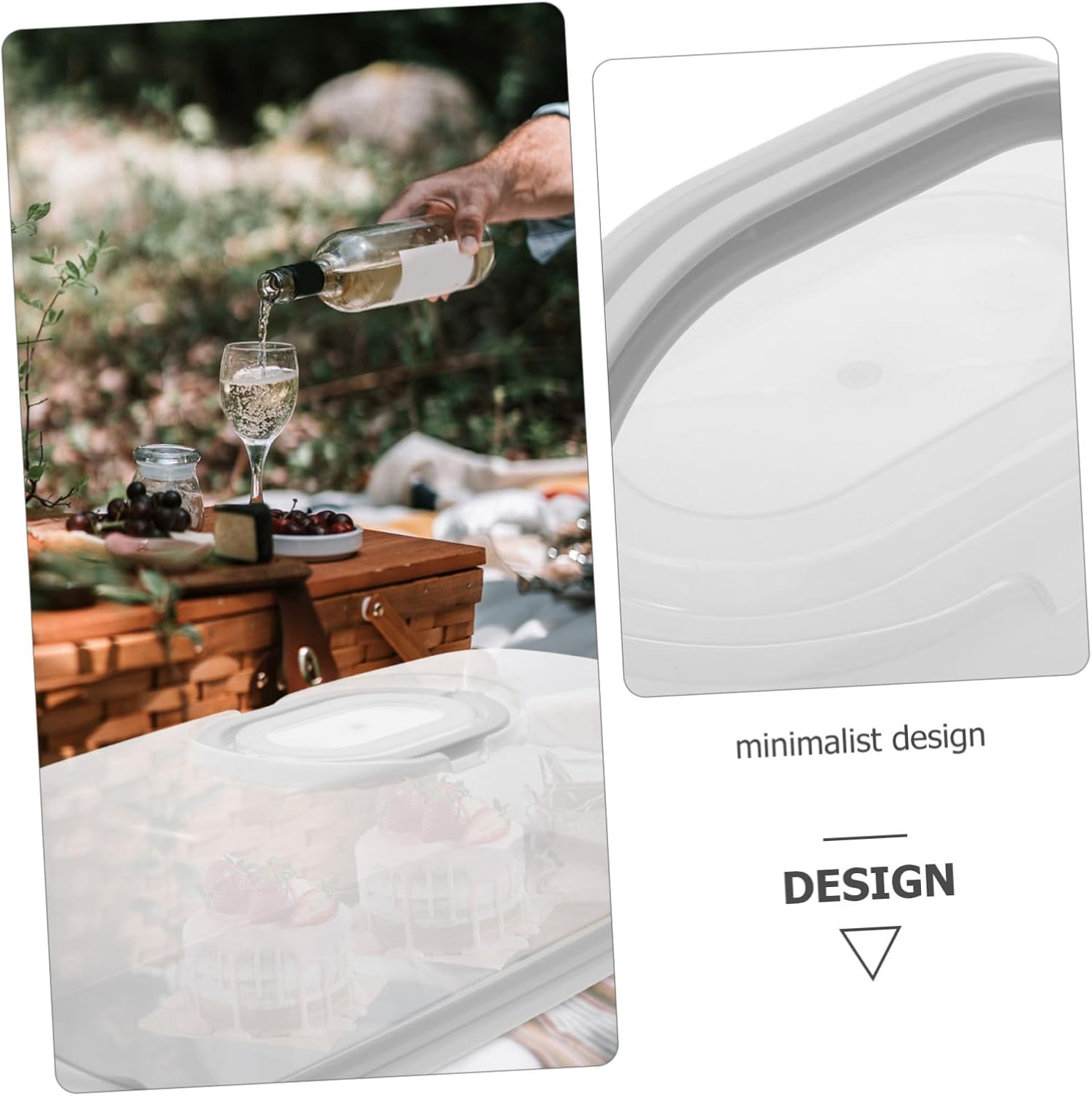 Reusable Loaf Cake Keeper Portable Bread Storage Box for Outdoor Use Versatile Organizer for Snacks and Cakes Stylish Design for Travel and Events