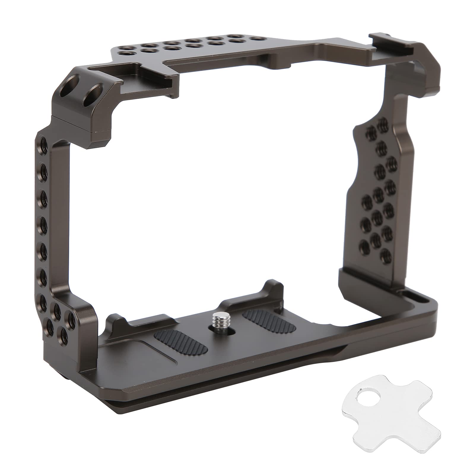 Gabbia per Fotocamera in Lega CNC per A7M3 Elegante Accessorio per Riprese Video con Comode Opzioni di Montaggio