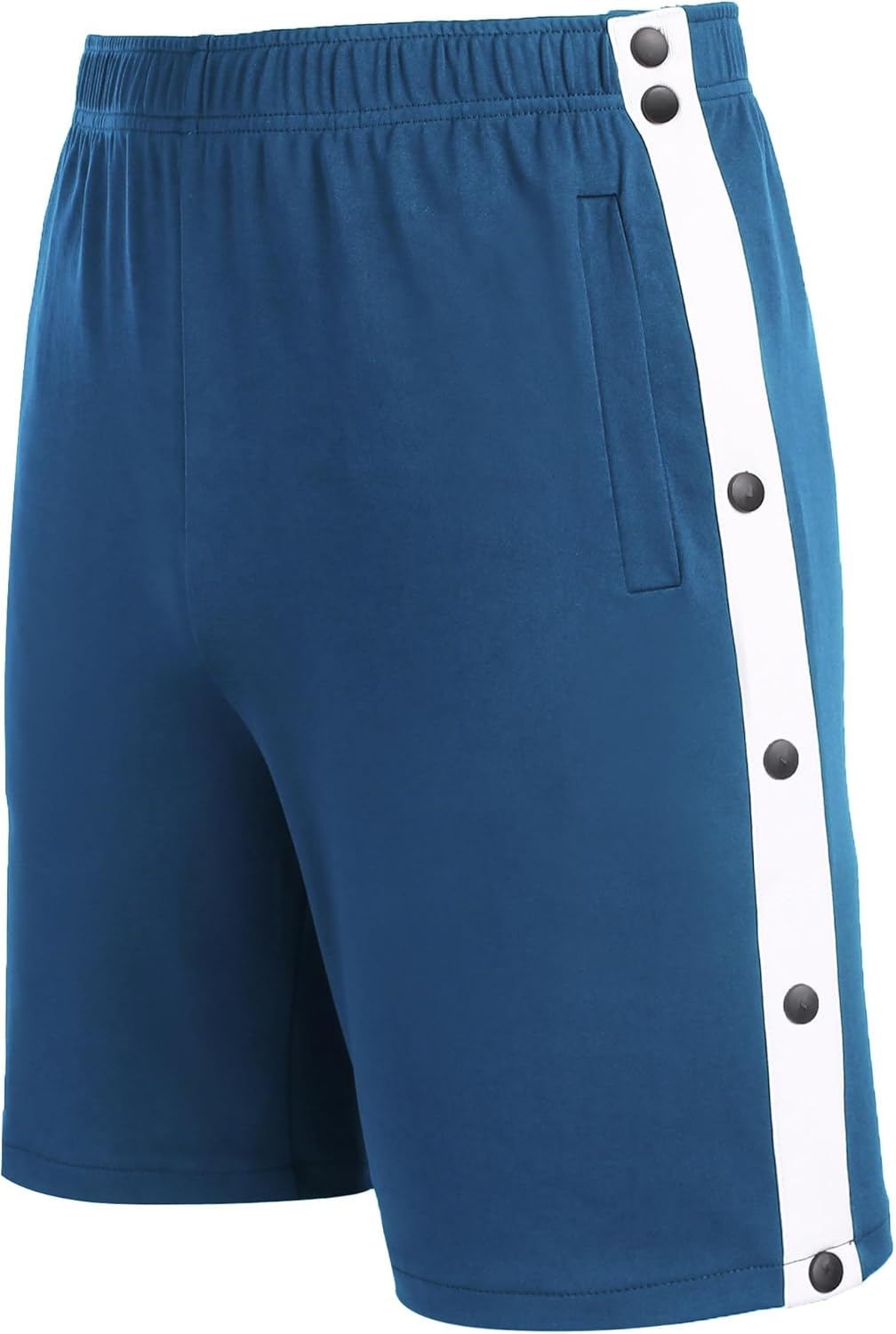 Tear Away Shorts for Men Post Surgery Adaptive Clothing Wide Leg Snap Loose Fit Shorts - Image 5