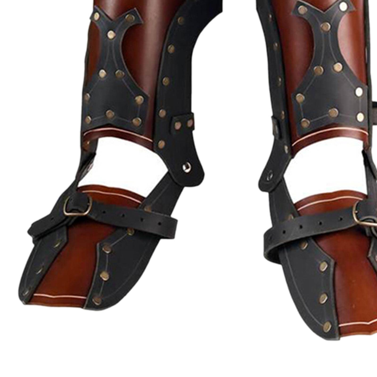 Protectores de Piernas, Cubrebotas, Cubrepies, Cubrezapatos para Hombres Y Mujeres, Protectores de Pantorrillas de Cuero PU Retro, Protectores de Pier