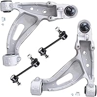 Vista 80 de Detroit Axle - 4 brazos de control traseros para Ford C-Max Focus Mazda 3 5 Volvo C30 C70 S40 V50, 4 brazos de control superior e inferior