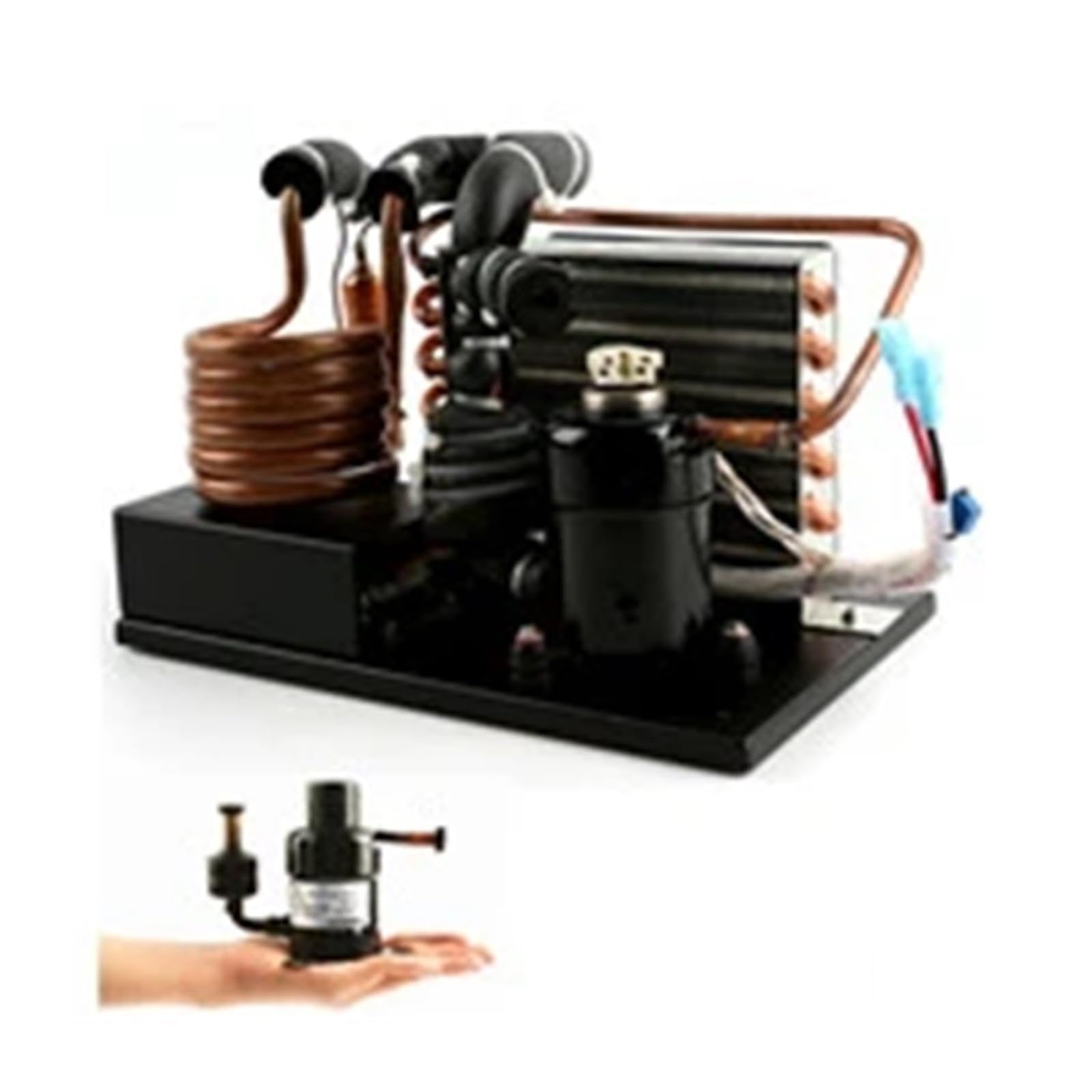 CVFRDD Micro DC Air Conditioner, Compact 24V DC Copper Coil Chiller, 200W Cooling Capacity, Portable Refrigeration Unit