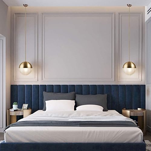 Miniatura 3 de Candelabro LED moderno, lámpara colgante moderna LED, lámpara colgante transparente con pantalla redonda de vidrio globo, iluminación colgante de 1