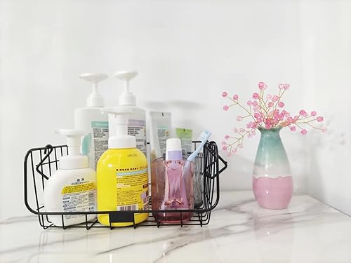 Miniatura 5 de EMT ETRENDS Juego de 2 cestas de almacenamiento apilables de alambre de metal para cocina o baño, 2 organizadores de frutas y verduras para despensa