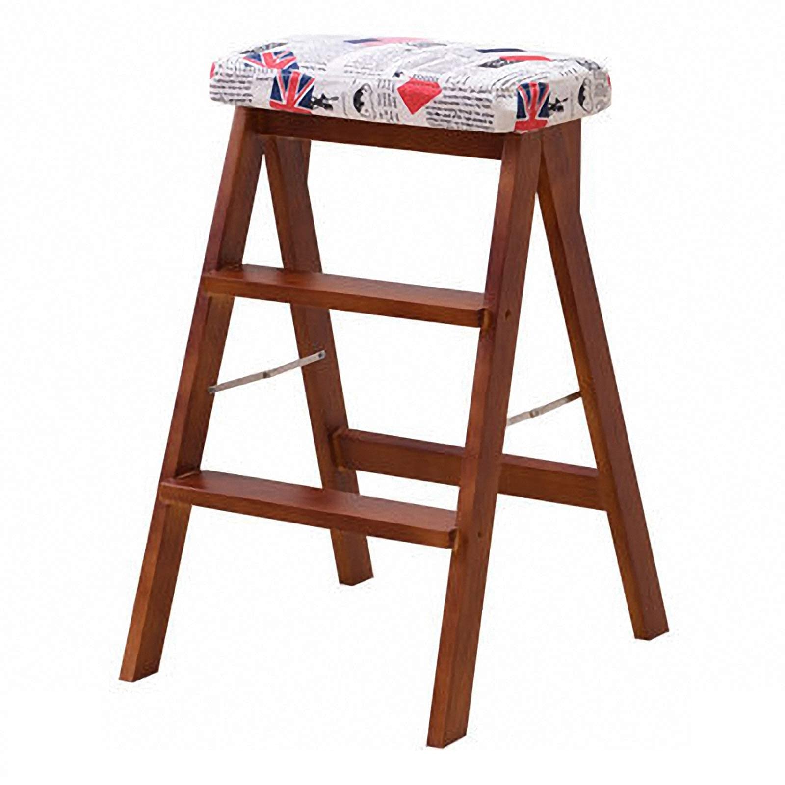 Chaise d'escalier en bois pliable pour atteindre les hauteurs