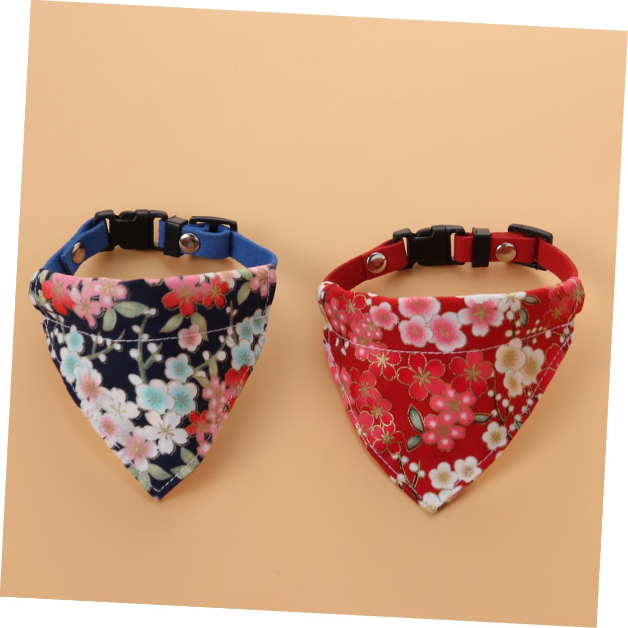 BESPORTBLE 6pièces Bandana Triangulaire pour Chien avec Motif Floral Écharpe Réglable pour Animaux De Compagnie Modèles Aléatoires