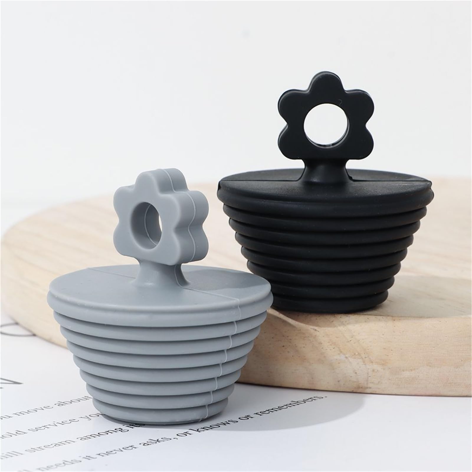 Tapon Bañera Reemplazo Universal del tapón de la bañera silicón 10 Piezas | Tapón de drenaje Ducha Bañera Fregadero Desagües Accesorios de baño(Color7)