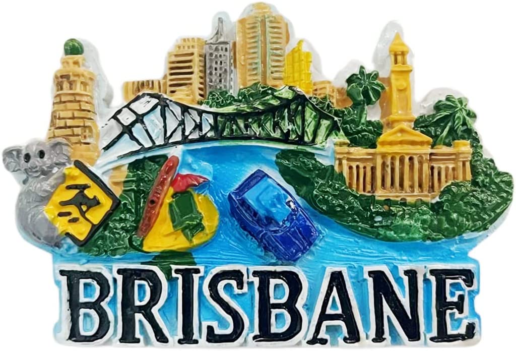 Brisbane Australia Brisbane Australia Fridge Magnet Refrigerator Magnet Decoration Magnet Sticker Souvenir Resin Crafts