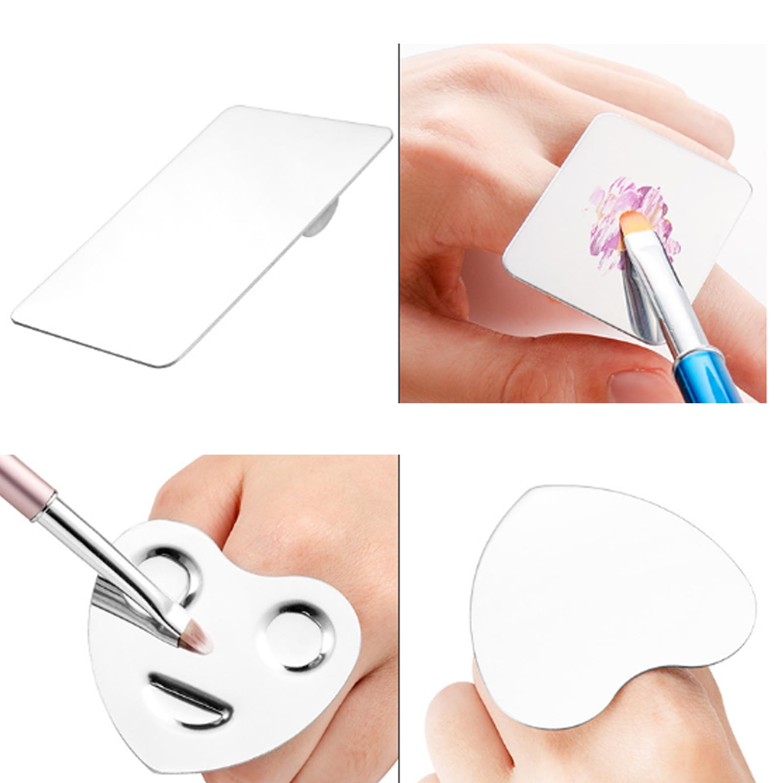 Makeup Mixing Stainless Steel Artist Tool Mixing Cosmetic Mixing Makeup Cosmetic Mixing Tray