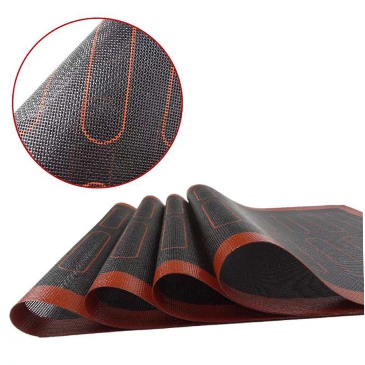 PRETYZOOM 3stücke Silikon Backmatte Hitzebeständige Antihaft-baking Pad Für Plätzchen Und Gebäck Wiederverwendbare Silikonmatte Für Gleichmäßige Wärmeverteilung Rutschfest Und