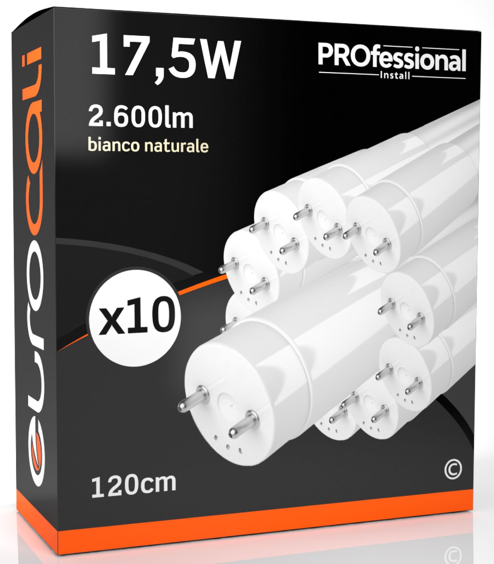 Eurocali Tubi LED T8 120cm - 17,5W 2600 Lumen Bianco Freddo 6500K | Sostituzione Neon Con Starter - Foto 2