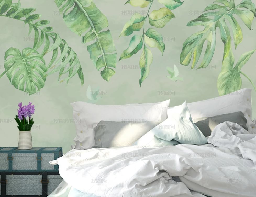 Papier peint intissé plantes exotiques format XXL 450x315 cm décor mural