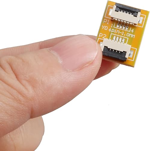 Miniatura 5 de uxcell Adaptador de conector de extensión de 4 pines a 4 pines de paso de 0.039 in para cable FFC FPC Extend ZIP HDD
