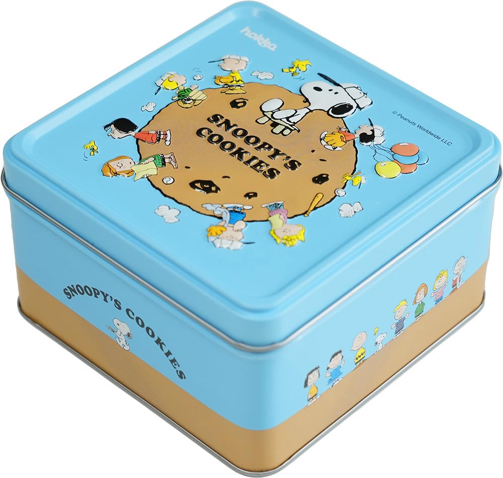 Amazon.co.jp: 北陸製菓 スヌーピークッキーエンボス缶チョコチップ
