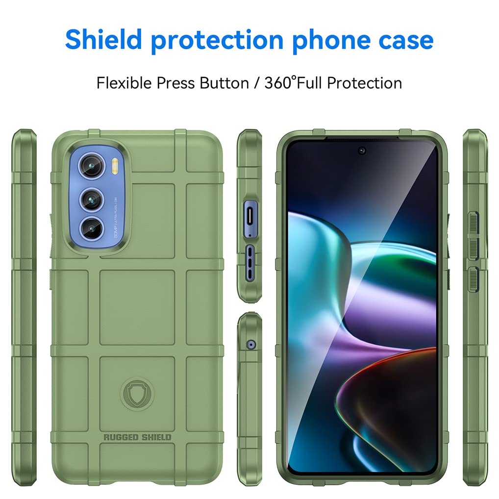 SEAHAI Cover per Motorola Edge 30 PRO, Militare Custodia