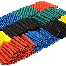 JacobsParts 530pcs Multicolor 45mm Heat Shrink Tubing 21 Electrical Wire Connection Sleeve Cable Insulation Tube Kit 5 Colors, 8 Sizes