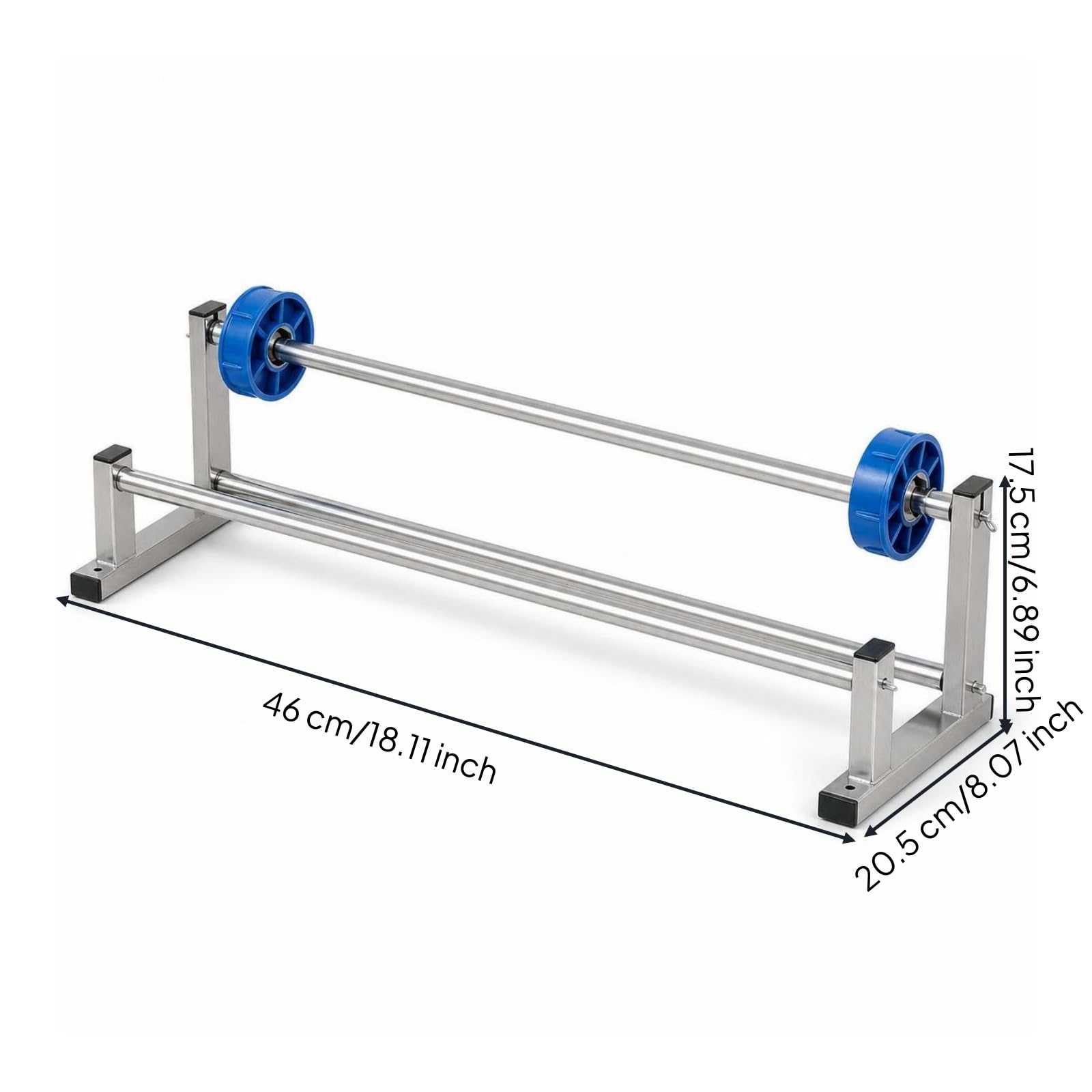 MERIGLARE Stretch Wrapping Machine Applicateur Film Étirable Distributeur Emballeur avec Coupe Précise Intégrée et Serrage Ajustable Fer Galvanisé et Pièces, 35CM