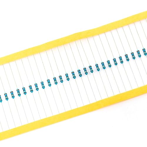Vista 681 de Chanzon 100pcs 1/4W (0.25W) 33K Ω ohmios Resistencia fija de película metálica 0.01 ±1% Tolerancia 33KR MF Resistencias de orificio pasante