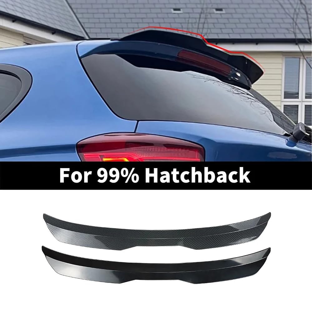 Spoiler Posteriore per Abarth 595 Hatchback, Auto ABS Spoiler Posteriori Auto Spoiler Auto Spoiler Posteriore Decorazione Alettone Posteriore,Carbon Fiber