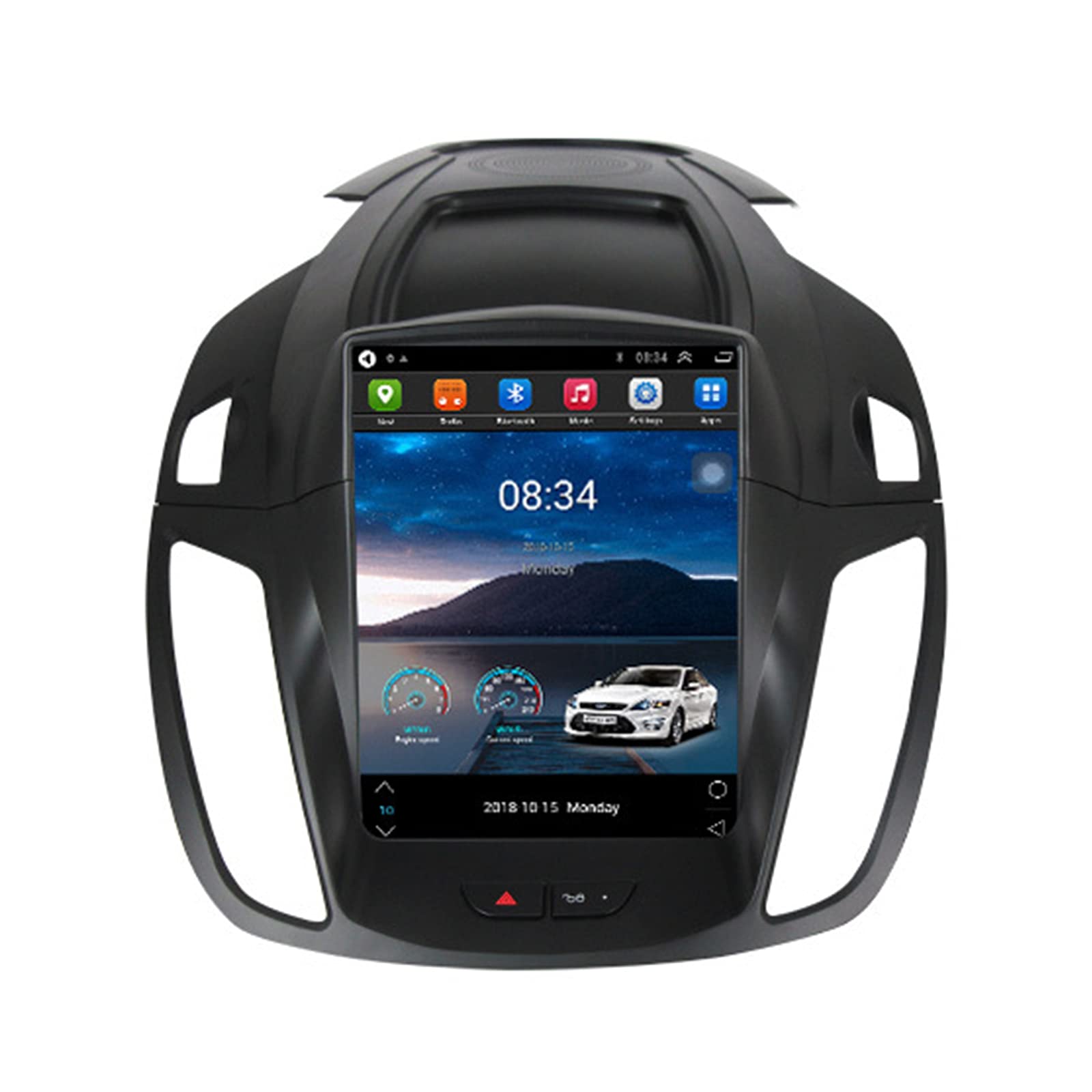 Android 11 Car Radio for Ford Kuga Escape 2013-2018 9.7 Inch T-Style Car in-Dash GPS Navigation IPS Touch Screen Built-in DSP Carplay Android Auto FM/AM RDS SWC WiFi