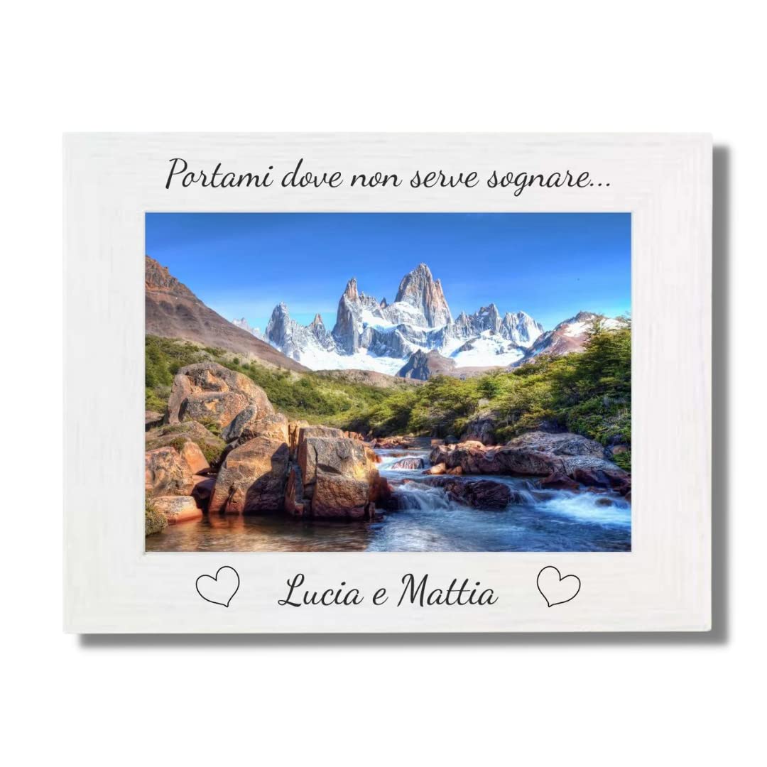 CustomGiftsNow Cornice In Legno Incisa – 'Behind Every Great Son Is An Amazing Dad' – 10x15 Cm
