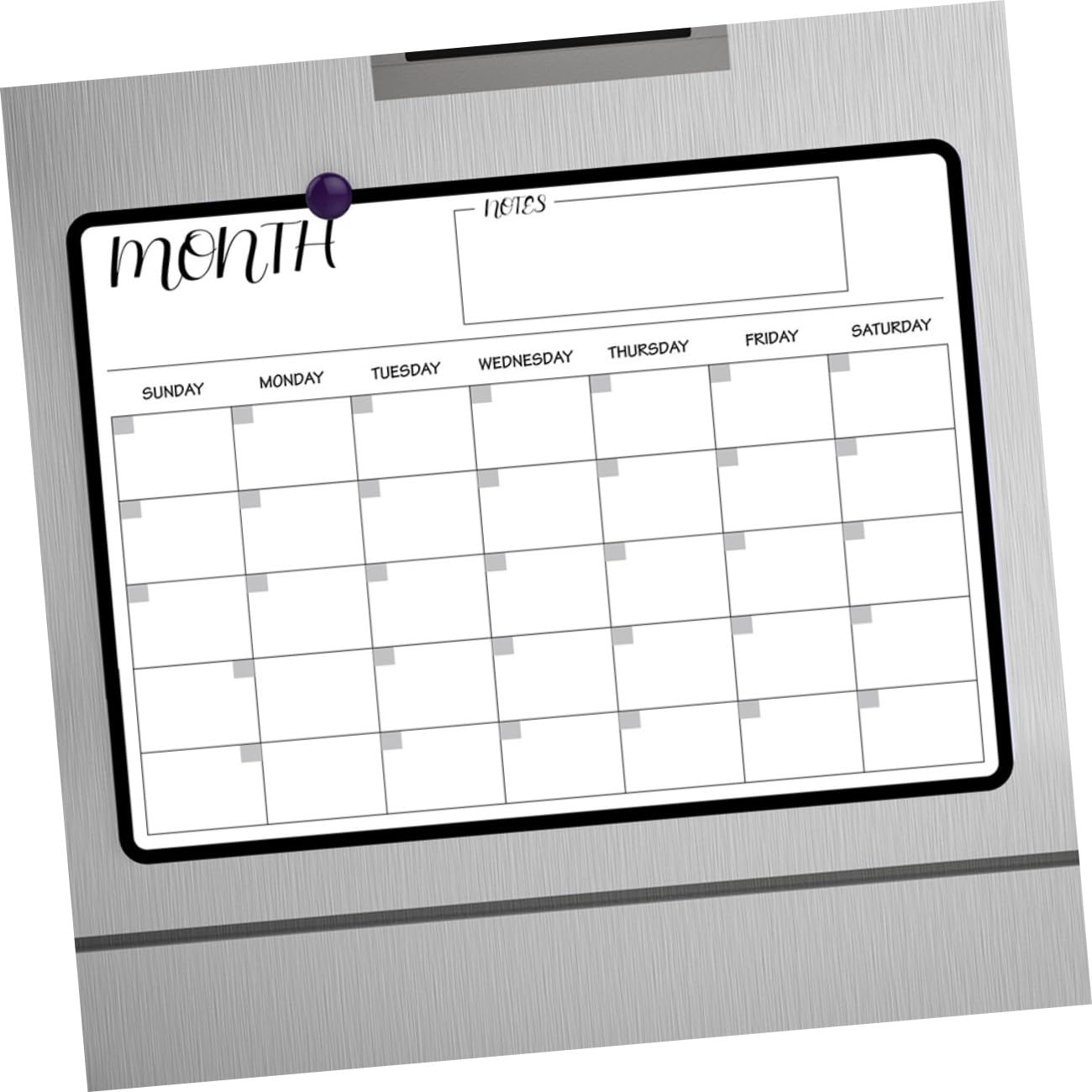 4pièces Tableau De Planification Magnétique Effaçable Pour Réfrigérateur Calendrier Et Hebdomadaire Pratique Avec Accessoires De Pour Maison Et Bureau