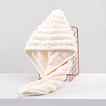 DAZOPAGE ヘアドライタオル ドライキャップ 速乾 タオルキャップ 超吸水極厚 速乾 髪タオル 長い髪専用