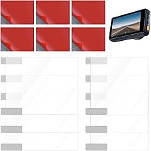 Teaaha 6 Stück Dashcam Elektrostatische Aufkleber - Doppelseitige Dashcam-Klebepads, Transparente Folie Für Windschutzscheibe - Kratzfest Und Sicher Für Dashcam Installation(8 * 8cm, 10 * 8cm)